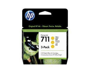 HP -  711 gele DesignJet inktcartridges, 29 ml, 3-pack