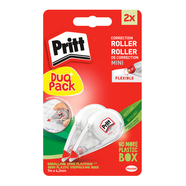 Pritt - Correctieroller mini flex 4.2mmx7m blister 2e halve prijs | 10 stuks