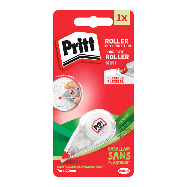 Pritt - Correctieroller mini flex 4.2mmx7m op blister | 10 stuks