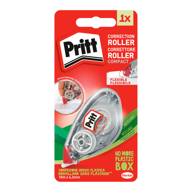 Pritt - Correctieroller 4.2mmx10m compact flex op blister | 10 stuks