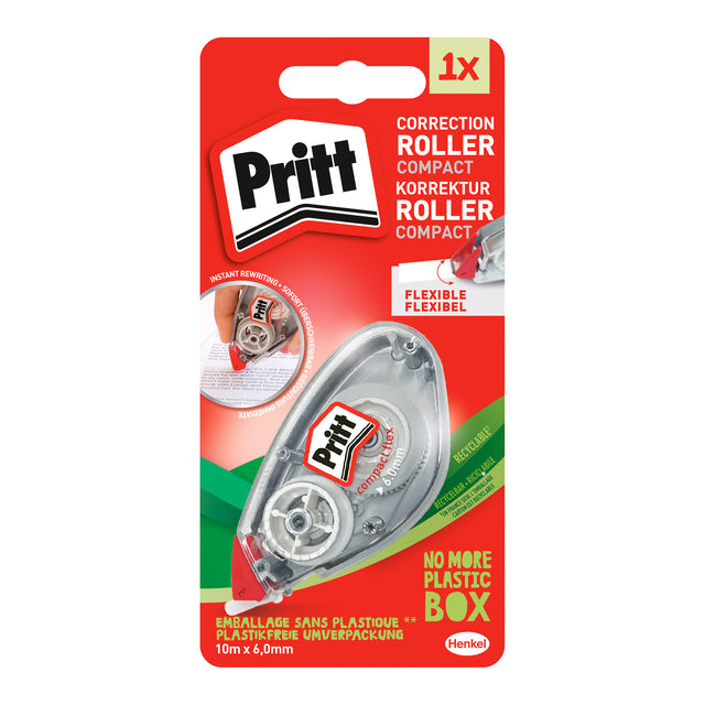 Pritt - Correctieroller 6mmx10m compact flex op blister