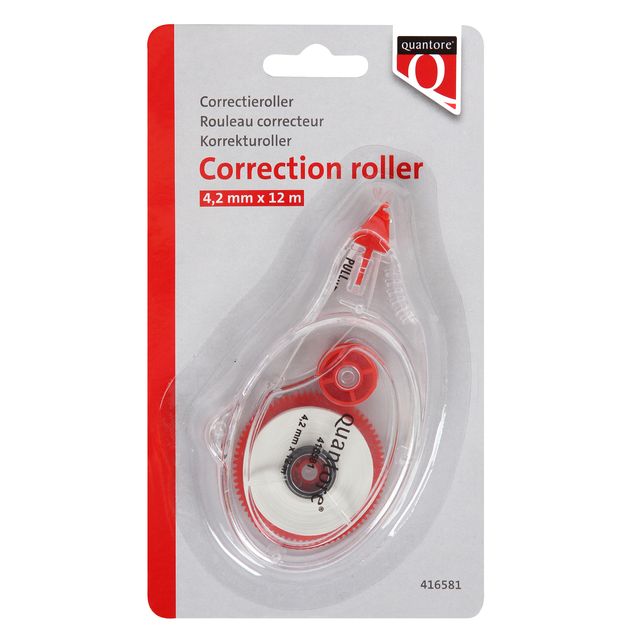Quantore - Rodillo corrector 4,2mmx12m en blister | 12 piezas