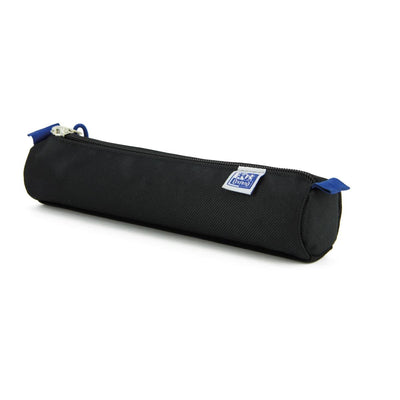 Oxford - Estuche escolar redondo negro