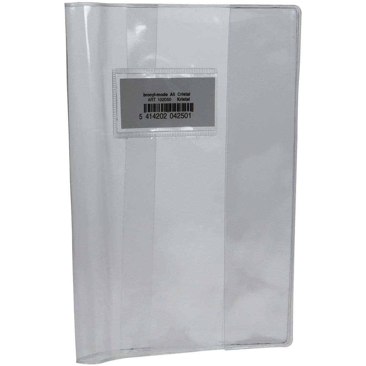 Bronyl - notebook cover ft 16.5 x 21 cm (script), crystal