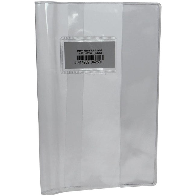 Bronyl - notebook cover ft 16.5 x 21 cm (script), crystal