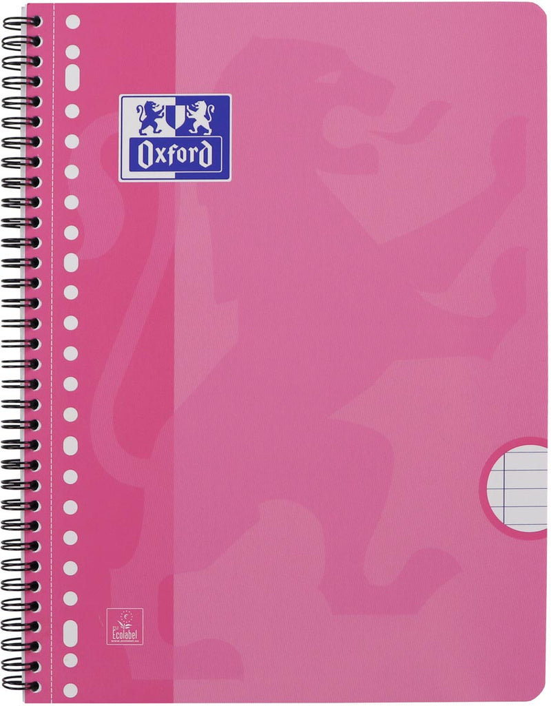 Oxford - Blocco College School A4+ linea 23 fori 160 pagine 80gr rosa