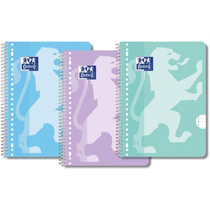 Oxford -  SCHOOL collegeblok, ft A4+, 160 bladzijden, gelijnd, pak van 3 stuks, assorti