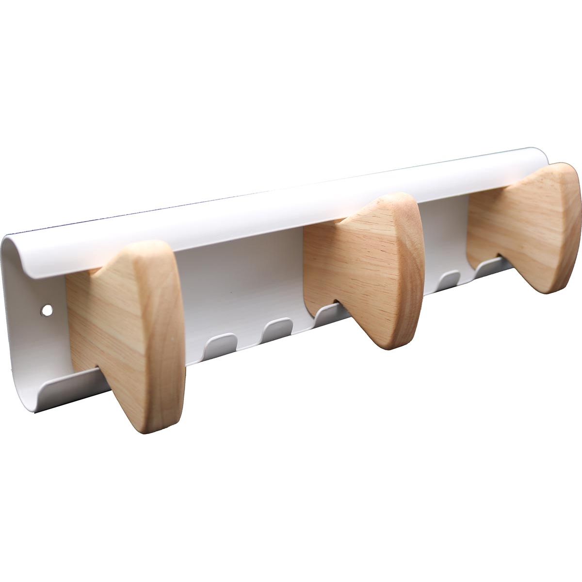 Unilux - appendiabiti da parete, bianco, 3 ganci