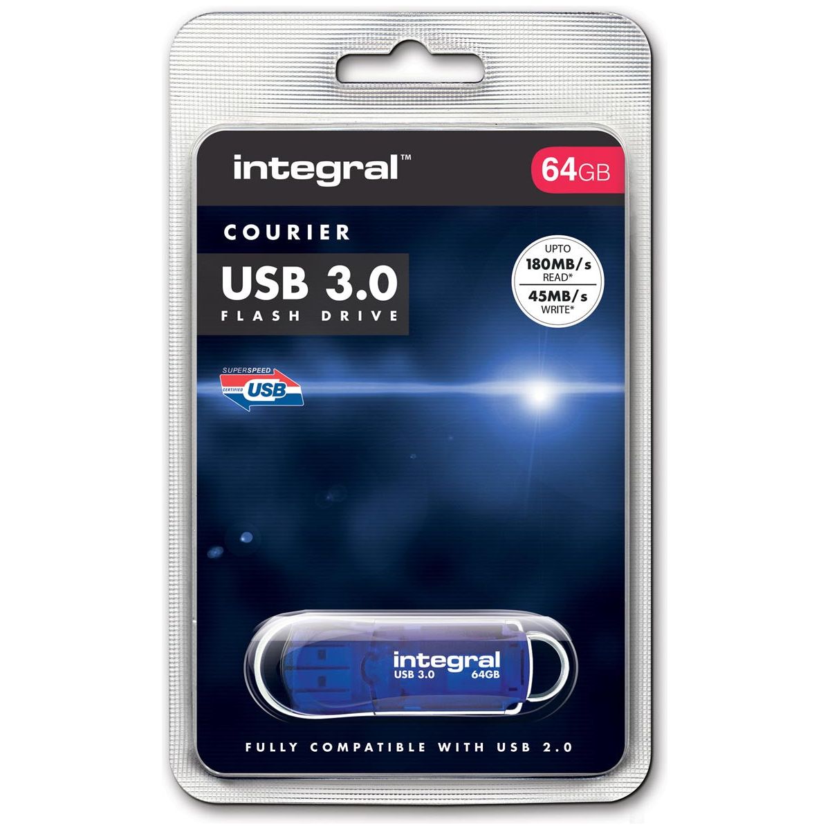 Integral - Kurier USB -Stick 3.0, 64 GB