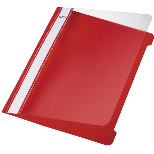 Leitz -  Snelhechtmap rood, ft A5, doos van 25 stuks