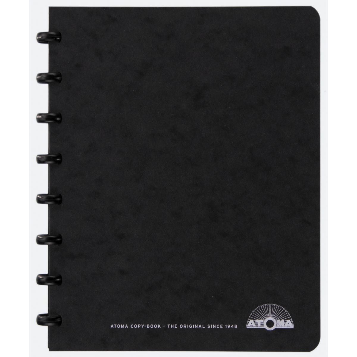 Atoma - quaderno per riunioni, ft A5, nero, quadretti 5mm