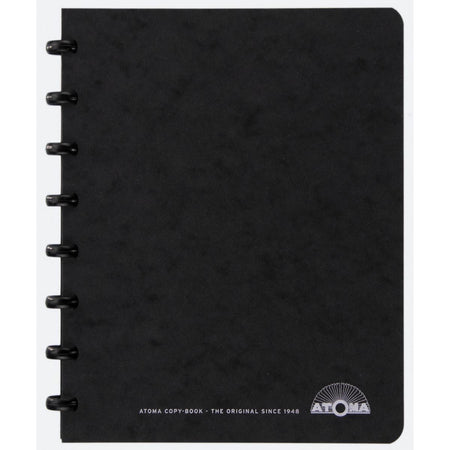 Atoma - quaderno per riunioni, ft A5, nero, quadretti 5mm