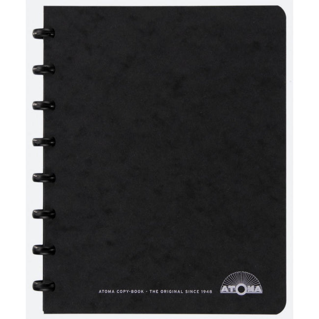 Atoma - quaderno per riunioni, ft A5, nero, quadretti 5mm