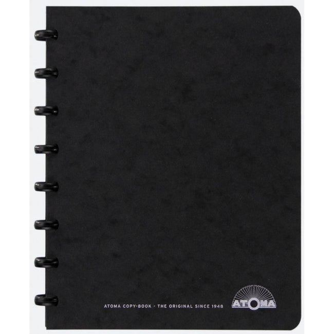 Atoma -  meetingbook, ft A5, zwart, gelijnd