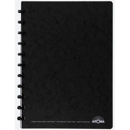 Atoma -  meetingbook, ft A4, zwart, gelijnd