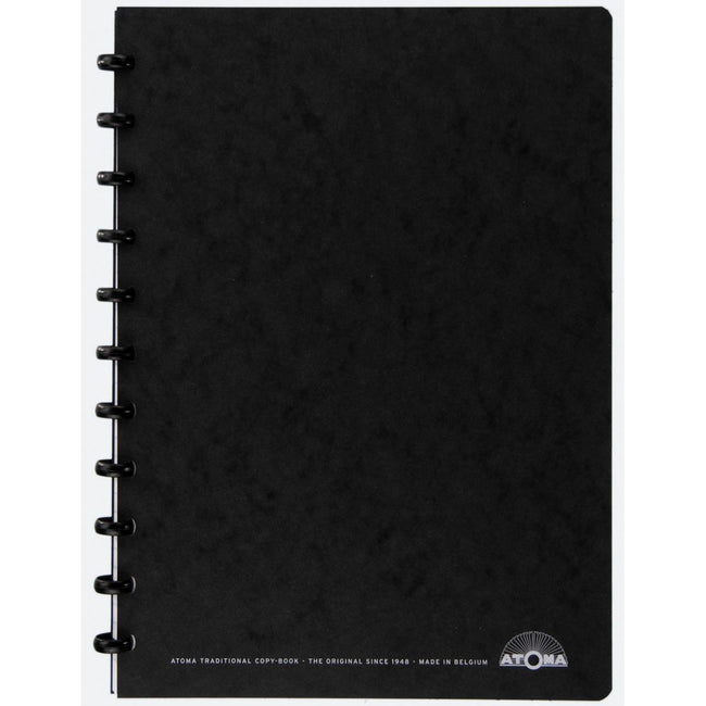 Atoma - quaderno per riunioni, ft A4, nero, a righe