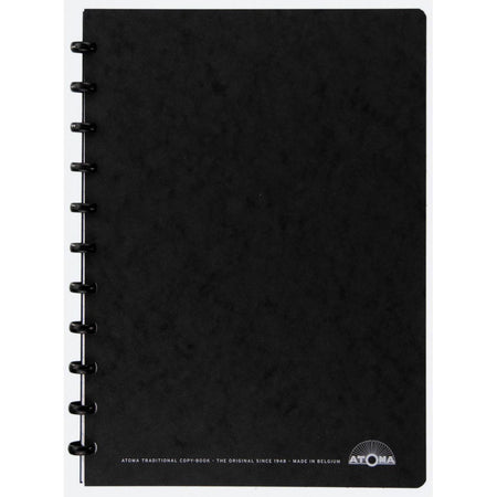 Atoma - libro de reuniones, pies A4, negro, cuadros 5 mm