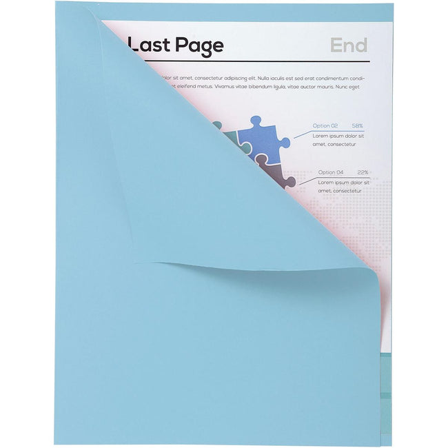 Exacompta - file folder Forever with visible edge, ft A4, pack of 100, blue