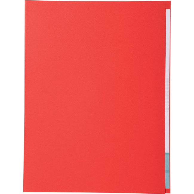 Exacompta - Carpeta Forever con borde visible, pies A4, paquete de 100, rojo