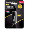Intégral - Clé USB 3.0, 64 Go, noire