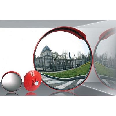 Klika - Specchio Traffic rotondo da 60 cm per esterni