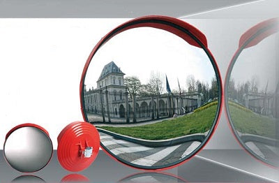 Klika - Specchio Traffic rotondo da 60 cm per esterni