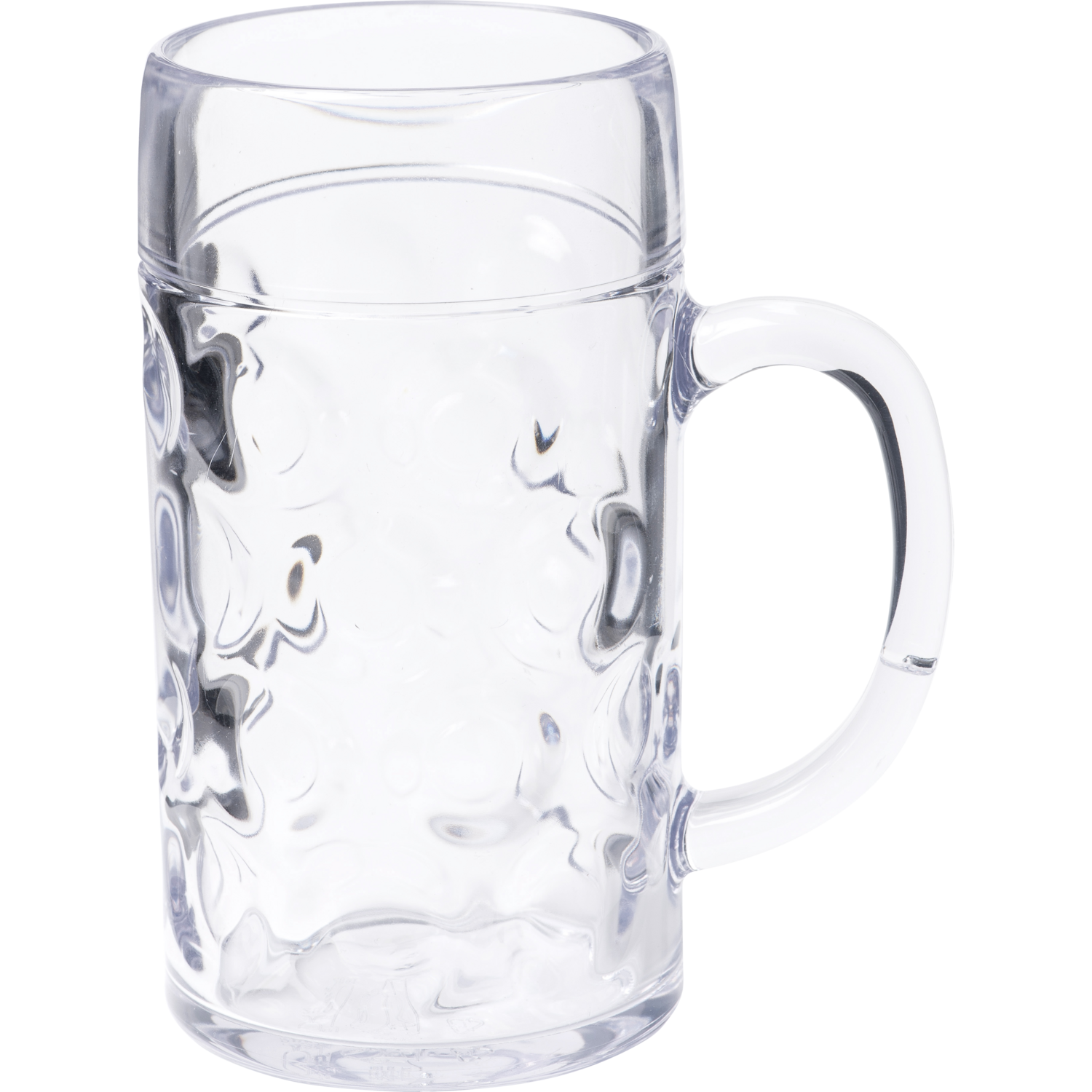 Depa - Vidrio | taza de cerveza | reutilizable | irrompible | SAN | 500ml | 150 mm | transparente | 6 piezas