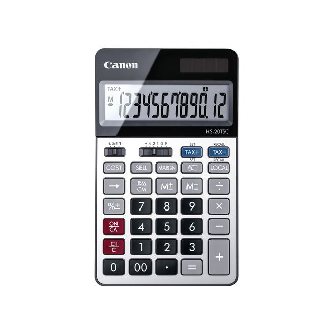 Canon -  HS-20TSC calculator Desktop Financiële rekenmachine Zwart, Zilver