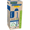 Pilot - Rollerball Greenball, punta media, 10 rodillos + 10 recambios, mediano, azul