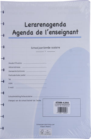 Atoma -  vulling voor lerarenagenda, A4
