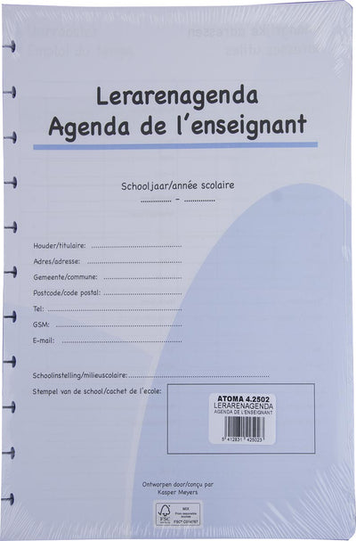 Atoma -  vulling voor lerarenagenda, A4