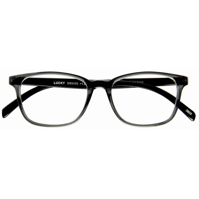 I Need You -  Leesbril  +2.50dpt lucky grijs-zwart