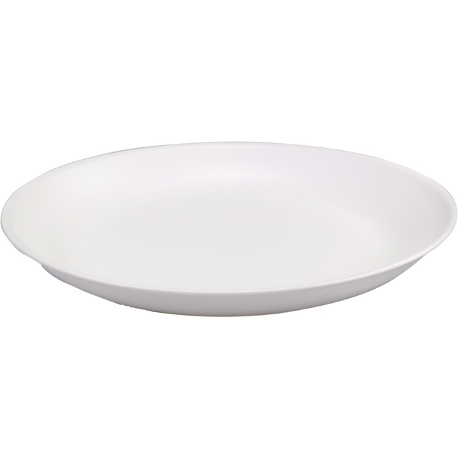 GoldPlast - Board | Minéral | Réutilisable | Incassable | Round | 1 Profession PP | Ø21cm | Blanc | 6 morceaux