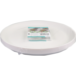 Goldplast - Bord | Mineral | reusable | onbreekbaar | rond | 1-vaks | pP | Ø27.5cm | wit | 6 stuks