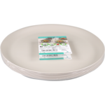 Goldplast - Bord | Mineral | reusable | onbreekbaar | rond | 1-vaks | pP | Ø27.5cm | taupe | 6 stuks