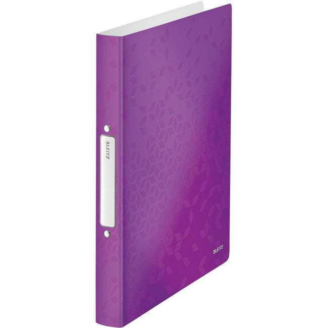 Leitz - WOW ring binder, made of PP, ft A4, purple