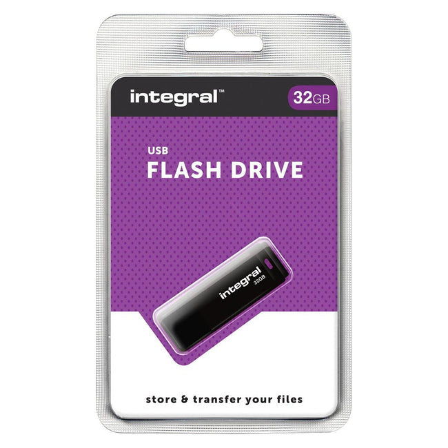 Integral - USB 2.0 stick, 32 GB, zwart