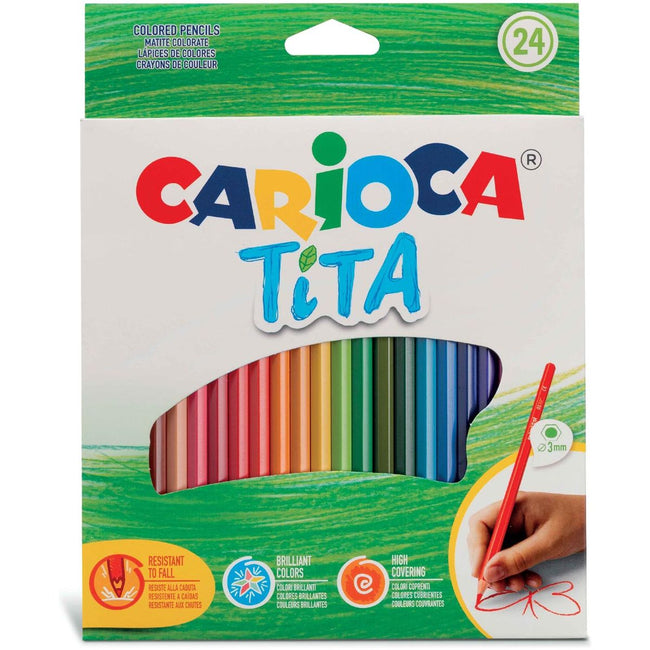 Carioca - kleurpotlood Tita, 24 stuks in een kartonnen etui