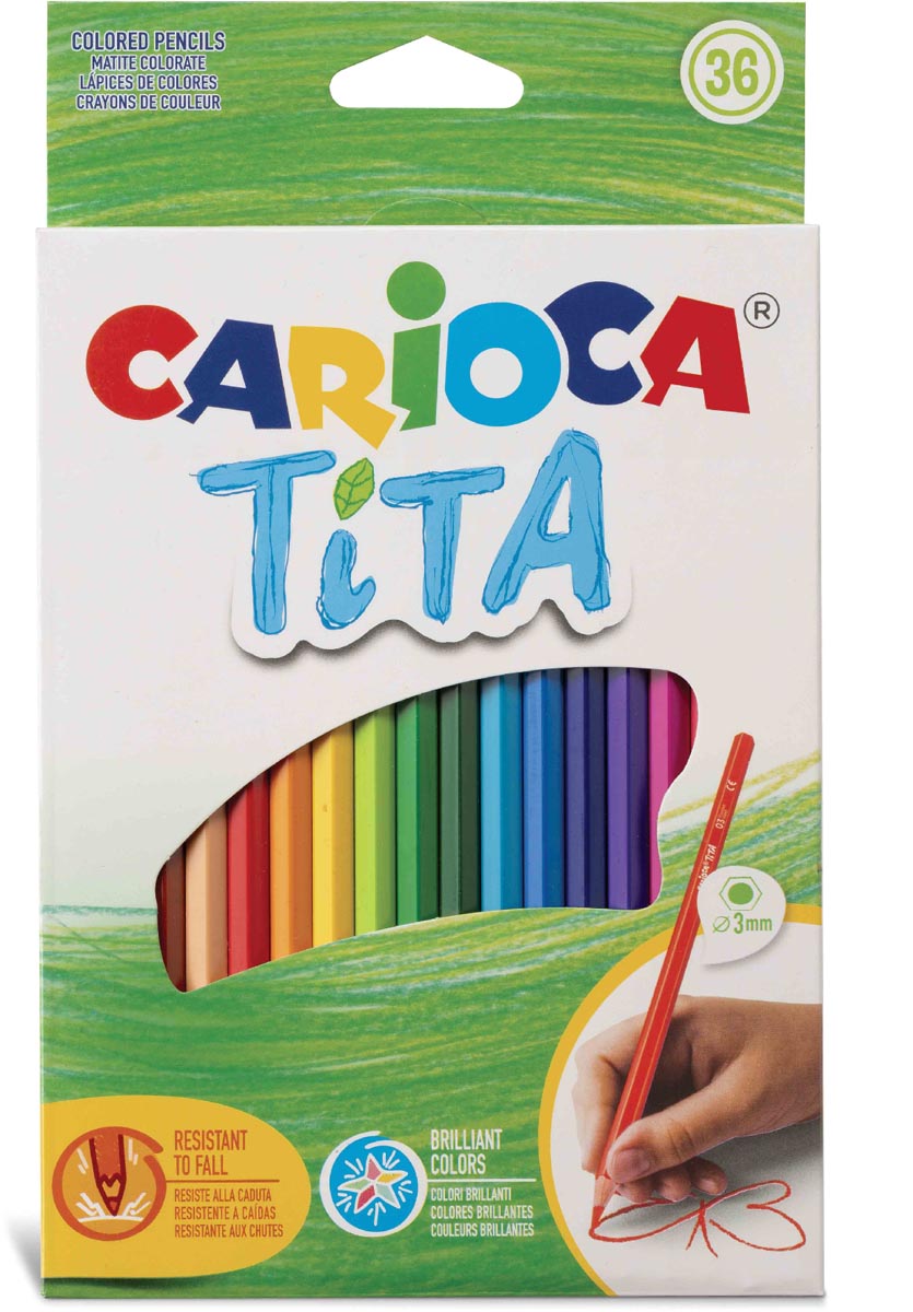 Carioca - kleurpotlood Tita, 36 stuks in een kartonnen etui