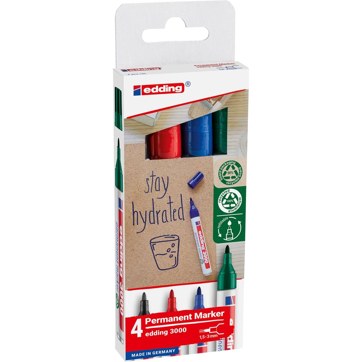 Edding - Felt-tip pen 3000 creative round 1.5-3mm ass