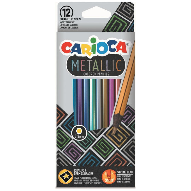 Carioca - kleurpotlood Metallic, 12 stuks in een kartonnen etui