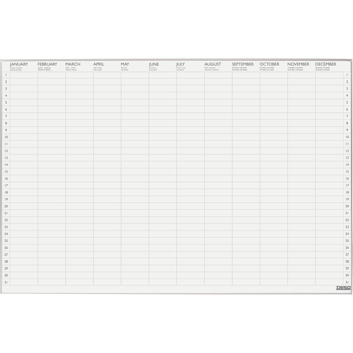 Desq -  jaarplanner Ultra Thin, magnetisch, ft 60 x 90 cm