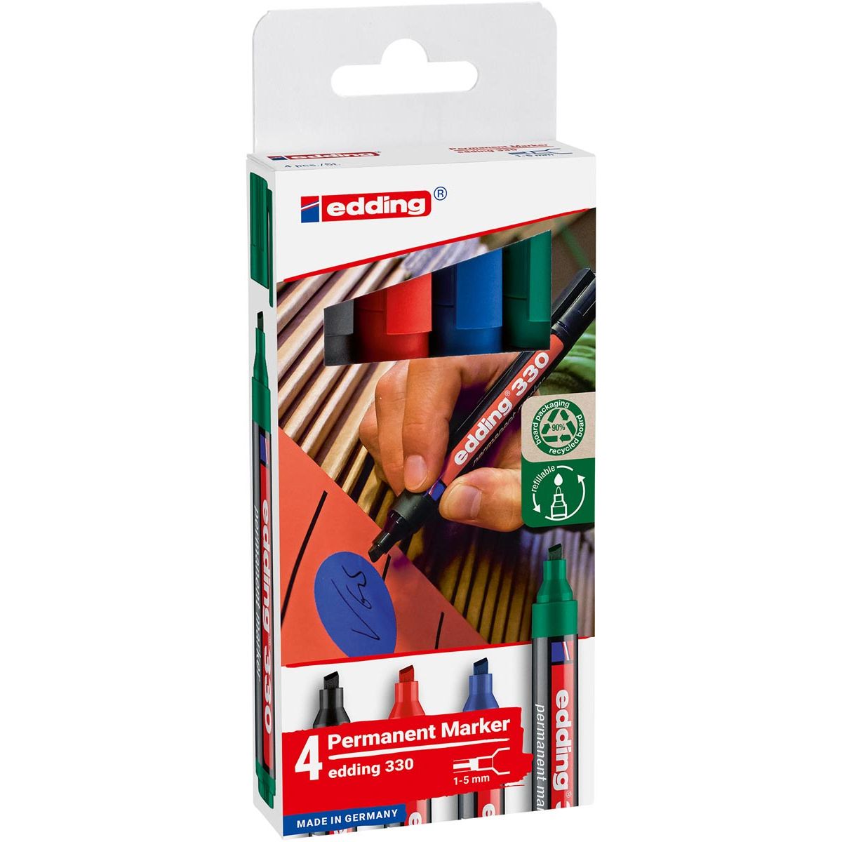 Edding - Pennarello 330 diagonale 1-5mm assortiti