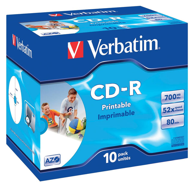 Wörtliche - wörtliche CD -Aufzeichnung, 10 -Stück -Box, einzeln verpackt (Jewel Case)