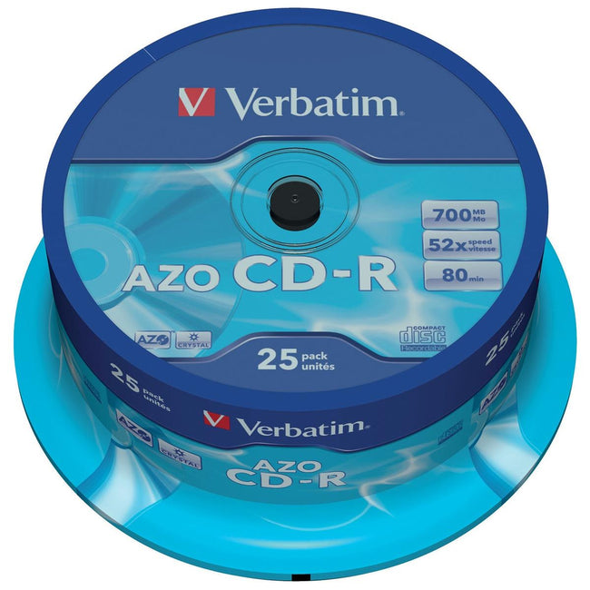 Verbatim - Verbatim CD recordable, spindel van 25 stuks