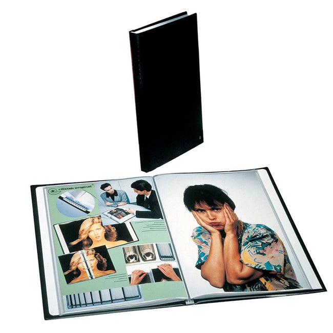 Rillstab -  lbum Original, zwart, ft A4, 20 tassen