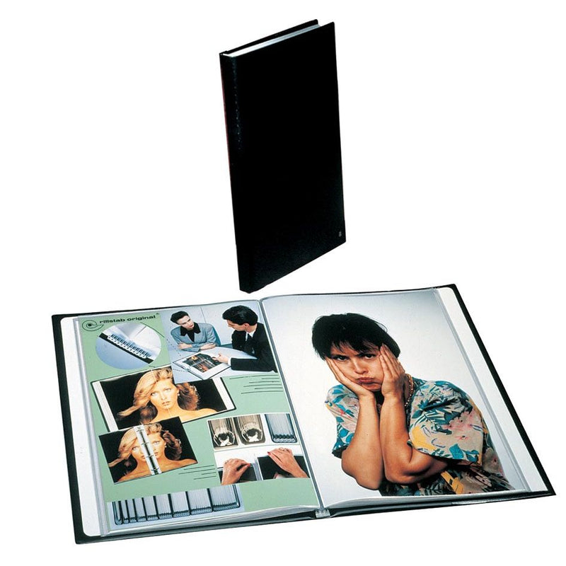 Rillstab -  lbum Original, zwart, ft A4, 20 tassen