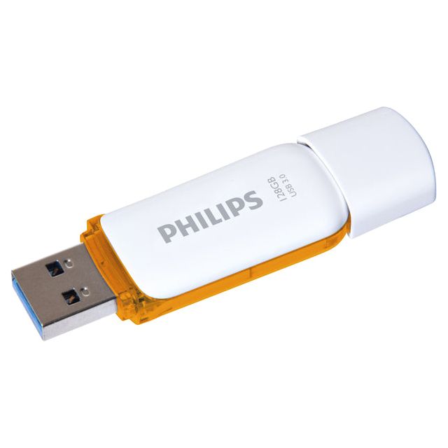 Philips - USB -Stick Philips Schneetaste 128 GB 3.0 Orange | Blasen Sie ein 1 Stück