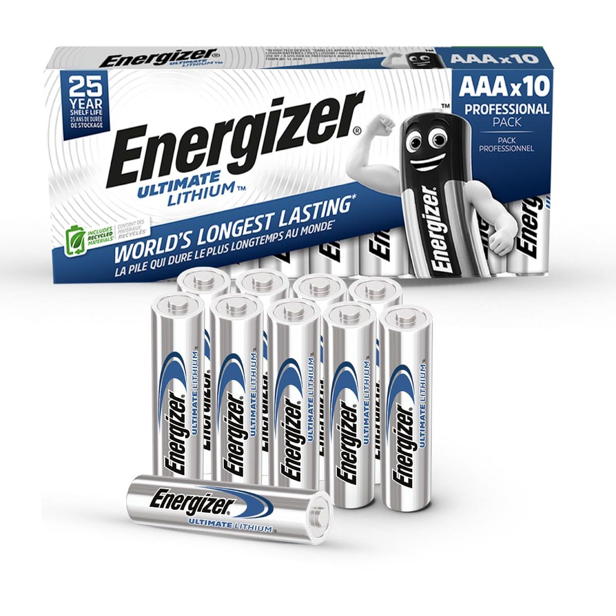 Energizer -  batterijen e Lithium AAA/L92, pak van 10 stuks