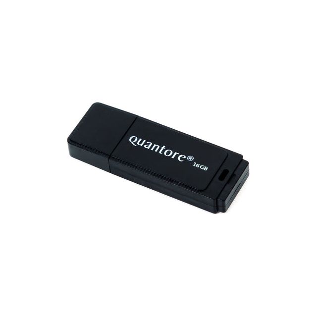 Quantore - Stick USB 16 Go 2.0 noir | Blister un 1 morceau